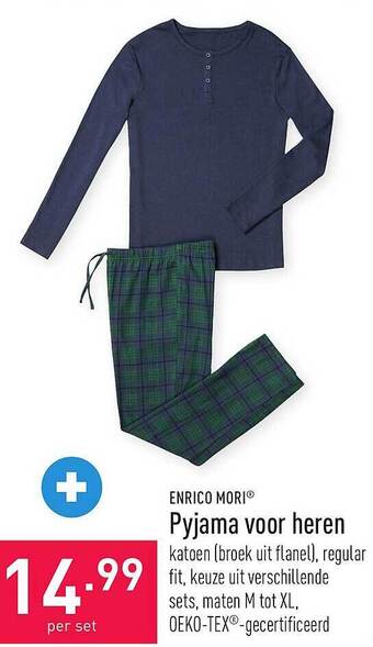 ALDI Pyjama voor heren aanbieding