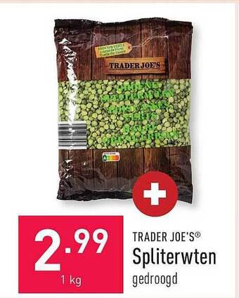 ALDI Trader joe's spliterwten aanbieding