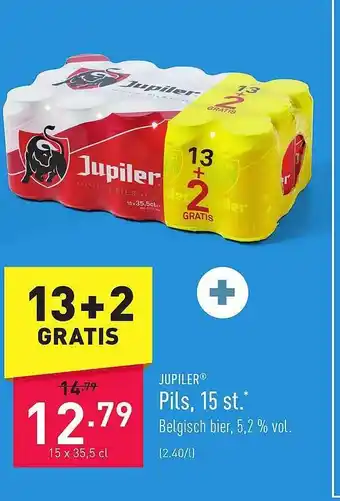 ALDI Jupiler pils, 15 st aanbieding