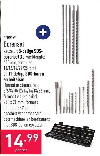 ALDI Ferrex borenset aanbieding