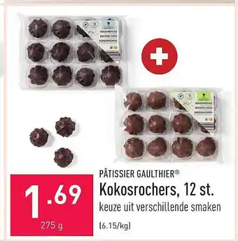 ALDI Pâtissier gaulthier kokosrochers, 12 st aanbieding