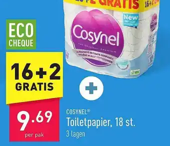 ALDI Cosynel toiletpapier aanbieding