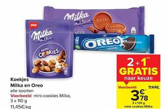 Carrefour Market Koekjes milka en oreo aanbieding