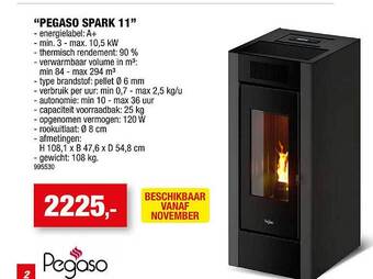 Hubo Pegaso spark 11 aanbieding