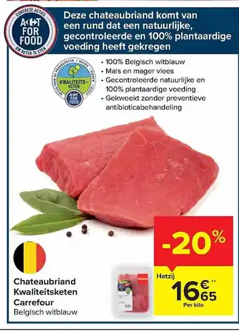 Carrefour Market Chateaubriand aanbieding
