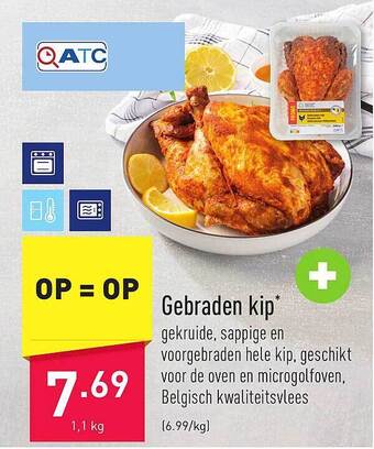 ALDI Gebraden kip aanbieding