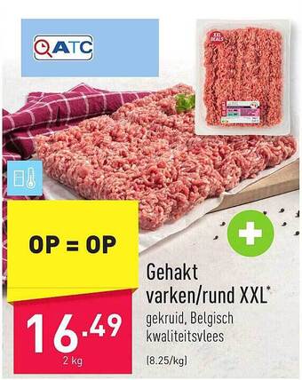 ALDI Gehakt varken-rund xxl aanbieding