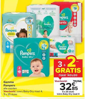 Carrefour Market Gamma pampers aanbieding