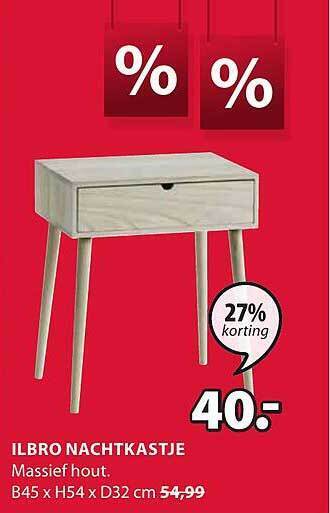 Jysk Ilbro nachtkastje aanbieding