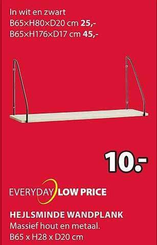 Jysk Hejlsminde wandplank aanbieding