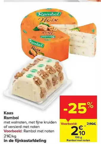 Carrefour Market Kaas rambol aanbieding
