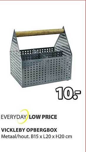 Jysk Vickleby opbergbox aanbieding