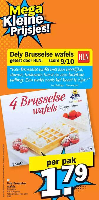 Dely brusselse wafels