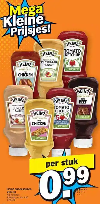 Albert Heijn Heinz snacksauzen aanbieding