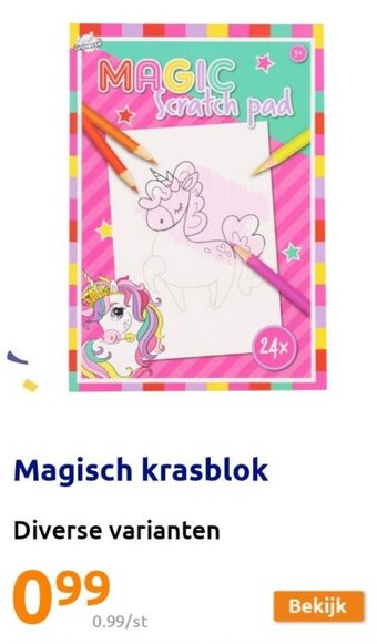 Action Magisch krasblok aanbieding