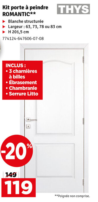 Mr Bricolage Kit Porte a Peindre Romantic aanbieding