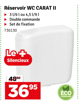Mr Bricolage Réservoir WC Carat II aanbieding