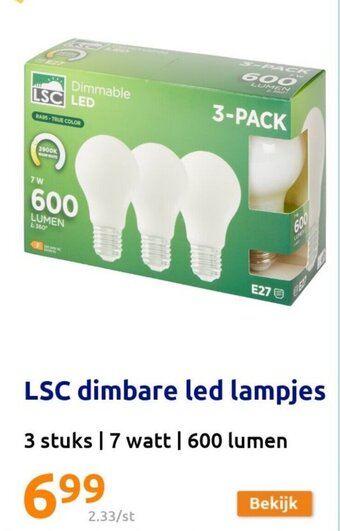 Action LSC dimbare led lampjes aanbieding