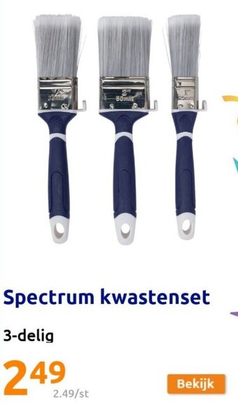 Action Spectrum kwastenset aanbieding