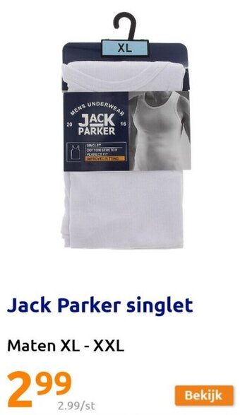 Action Jack Parker singlet XL-XXL aanbieding