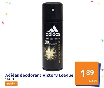 Action Adidas deodorant Victory League 150ml aanbieding
