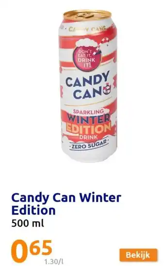 Action Candy Can Winter Edition 500ml aanbieding