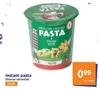 Action Instant pasta aanbieding
