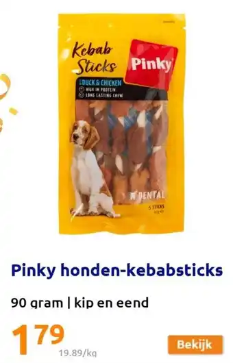 Action Pinky honden-kebabsticks aanbieding
