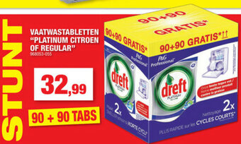 Hubo Vaatwastabletten Platinum Citroen of Regular aanbieding