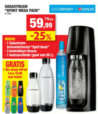 Hubo Sodastream Spirit Mega Pack aanbieding