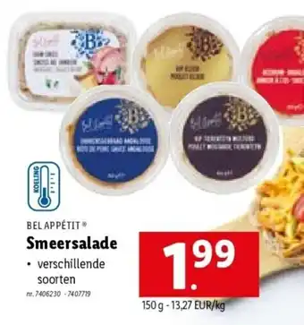 Lidl Bel Appetit Smeersalade aanbieding