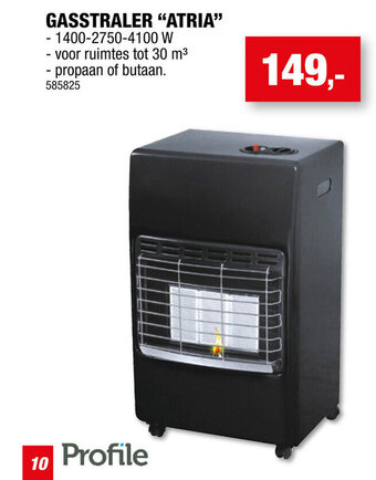 Hubo Profile Gasstraler Atria aanbieding