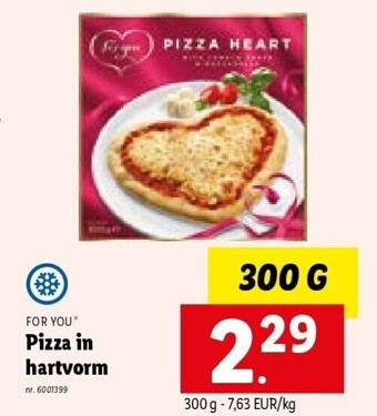 Lidl Pizza in hartvorm aanbieding
