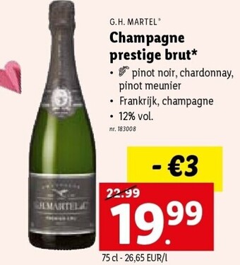 Champagne prestige brut