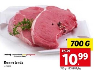 Lidl Dunne lende aanbieding