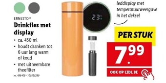 Lidl Drinkfles met display aanbieding