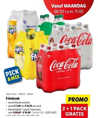 Lidl Frisdrank aanbieding