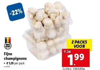 Lidl Fijne champignons aanbieding