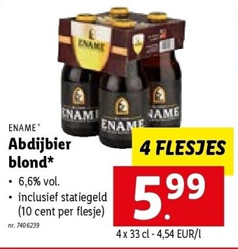 Lidl Abdijbier blond aanbieding