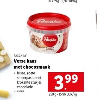 Lidl Verse kaas met chocosmaak aanbieding