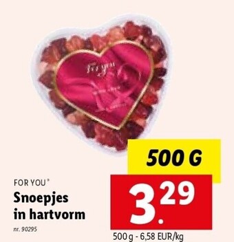 Lidl Snoepjes in hartvorm aanbieding
