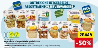 Lidl Vegetarische of veganistische specialiteiten aanbieding