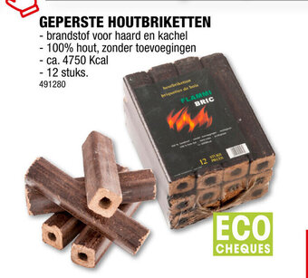 Geperste Houtbriketten 12stuks