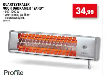 Hubo Profile Quartzstraler voor Badkamer "Yaro" aanbieding