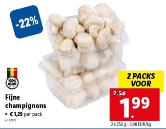 Lidl Fijne champignons aanbieding