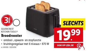 Lidl Silvercrest Kitchen Tools Broodrooster aanbieding