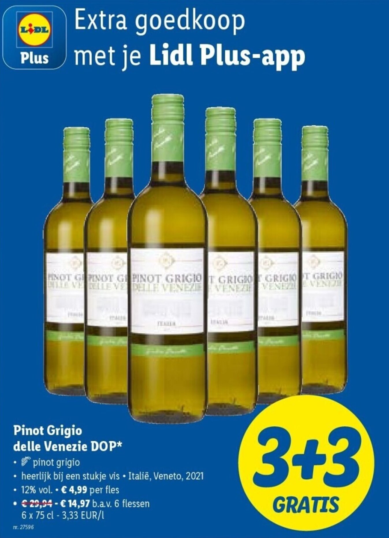 Pinot Grigio delle Venezie DOP* promotie bij Lidl