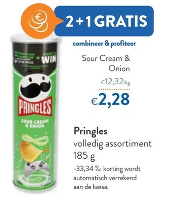 OKay Pringles volledig assortiment 185 g aanbieding