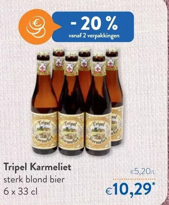 OKay Tripel karmeliet sterk blond bier 6x 33 cl aanbieding