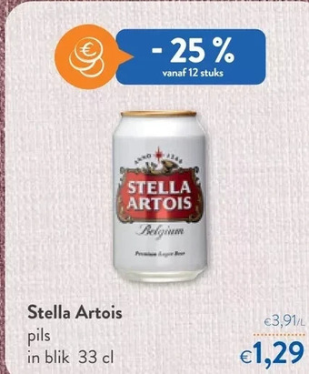 OKay Stella artois pils in blik 33 cl aanbieding